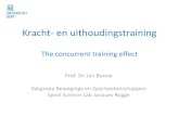 The concurrent training effect - Sport Vlaanderen...•Kracht- en uithoudingstraining kunnen versterkend of onderdrukkend werken •Versterkend –Trainingsfrequentie: tot 3-5 trainingen/week