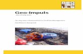Geo-Impuls - KIVI 2013.… · een workshop gehouden. Thema Geotechniek Werkgroep 4 Kwaliteitscontrole in grond gevormde elementen In het thema Geotechniek zijn door Werkgroep 4 de