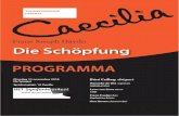 Caecilia Najaarsconcert 2014 Pagina 1 · Vaste rots bij de repetities is onze pianist Arjen Berends, die elke week vakkundig de repetities begeleidt. Béni Csillag dirigeert voor