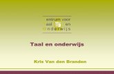 Kris Van den Branden - LOP · 2012-12-27 · -De afstand van een punt tot een rechte is de afstand tussen het punt en het voetpunt van de loodlijn uit dit punt op de rechte. -Het