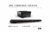 JBL CINEMA SB450 - HARMAN Owners' Club · JBL CINEMA SB450 4K Ultra-HD対応 2.1chホームシアターシステム 取扱説明書