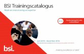 BSI Trainingscatalogus - Standards, Training, Testing ... catalogus... · • Informatie uit eerste hand (uit de normcommissie) Na elke training vragen wij uw mening over alle relevante