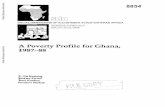 A Poverty Profile for Ghana)documents.worldbank.org/curated/en/545051468749746895/... · 2016-08-30 · A Poverty Profile for Ghana) 1987-88 E. Oti Boateng Kodwo Ewusi Ravi Kanbur