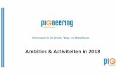 Ambities& Activiteitenin 2018 - Pioneering...Timmerhuis Groep B.V. Richard Zijlstra Twee R Recyclinggroep Marc Hofman Twentse Weg- en Waterbouw BV Johnny Koster Twentse Weg- en Waterbouw