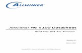 Allwinner H6 V200 Datasheet - linux-sunxi › images › 5 › 5c › Allwinner_H6_V200... · 2017-11-15 · H6 V200 Datasheet(Revision 1.1)
