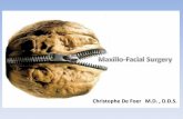 Maxillo-Faciale · PDF file Maxillo-Faciale Chirurgie Christophe De Foer Christophe De Foer M.D. , D.D.S. Evoluties 1987-2017 DEELGEBIEDEN •Dento-alveolaire Chirurgie •Traumatologie