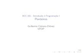 BCC 201 - Introdução à Programação I Ponteiros+.pdf31/54 Rela˘c~ao entre ponteiros e vetoresI I A aritm etica de ponteiros e particularmente importante para manipula˘c~ao de