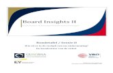 Board Insights II · 1 Zie Board Insights I – Monitoring bij beursgenoteerde ondernemingen, 2013. Rondetafelcyclus Goed bestuur: van de letter naar de geest ! 20/02/2013 Wie maalt