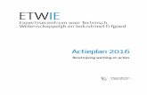 Actieplan 2016 - ETWIE · ondersteuning van privé-beheerders van TWIE-erfgoed en aan de depotproblematiek. Rond het immaterieel erfgoed wordt de huidige werking verdergezet: er werden