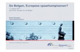 De Belgen, Europese spaarkampioenen? - Museum van de Nationale Bank van België · 2017-10-23 · bepaalde maatregelen ter financiering van de tax shift (accijnzen of btw-verhogingen)