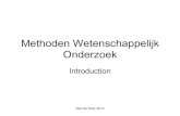 Methoden Wetenschappelijk Onderzoek...– Present it at a conference – Publish it in a journal – Tell it to the general public • Using the correct style • Referring to previous