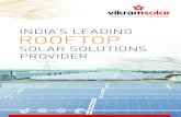 a l o in elf-f r a WIDE RANGE OF ROOFTOP SOLAR EPC …€¦ · sales@vikramsolar.com | Phone +91 33 2442 7299 / 7399 | Toll Free 1800 212 8200 CERTIFICATIONS ISO 9001:2015 Quality