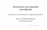 D66 DEFENSIEMIDDAG, 10 oktober 2015 › ... · 2016-07-22 · Motie Van der Staaij c.s., APB 2015 • verzoekt de regering werk te maken van de eerder geschetste vervolgstappen in