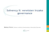 Solvency II: vereisten inzake governance - Febelfinfiles.febelfin.be/Forum_CPL/Solvency_II_M_Thirion.pdf•Governance memorandum 10 3.2. Aandeelhouders of vennoten •Geschikt om een