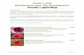 Dahlia’s 2020 Kwekerij en tuin ‘De Boschhoeve’ · 2020-05-06 · Dahlia ‘Poodle Skirt’ Nieuw! 80 cm, anemoonbloemig, helder roze tot lila. Opvallende dahlia met enkele bloemen