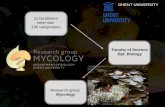 GHENT UNIVERSITY 11 faculteiten meer dan 130 vakgroepen · 2018-11-22 · and tropical Asia. RESEARCH GROUP MYCOLOGY Lactifluus raspei nov. sp. ... X Referring to the gymnocarpic