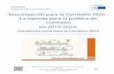 Investigación para la Comisión REGI - La agenda para la política … · 2019-09-02 · para el periodo 2019-2024. El análisis se centra enproblemasrelacionados con las competencias