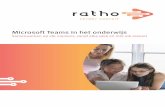 Microsoft Teams in het onderwijs - Ratho › media › 4885 › whitepaper-microsoft... · 2020-02-17 · Een bijkomend voordeel met het werken met Teams, is dat je gasten kunt toevoegen