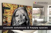 custom solutions || happy spaces€¦ · wanddecoratie. Pardon, stoor ik? 6OORCALLCENTERSHEBBENWIJ SPECIALEOPLOSSINGEN -ET verwisselbare beelden in de panelen zorgen we ervoor dat