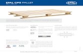 EPAL CP2 PALLET€¦ · You can obtain EPAL CP pallets 1 - 9 from any one of the more than 1,500 licensed manu-facturers and repairers. Supplier search under . 800 x 1,200 mm EPAL