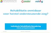 Rehabilitatie onmisbaar voor herstel …...21-9-2017 Sjaak Roza & Birgit Sporken Praktijk is weerbarstig…. Moeite met het behoud/ of het ontbreekt aan: een diploma, betaald werk,