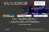 LE « BARO ÉCO › wp-content › uploads › 2016 › 11 › Le...LE « BARO ÉCO » Viavoice –HEC –BFM Business L’Express-L’Expansion–LeMonde.fr 1er décembre 2016 Viavoice