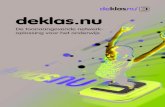 De toonaangevende netwerk- oplossing voor het onderwijsfiles.heutink-ict.nl/Folders/2015/Folder_deklasnu.pdf · MOO-gebruiker heeft namelijk een persoonlijk account en krijgt met