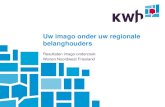 Resultaten imago-onderzoek Wonen Noordwest Friesland · PDF file 2019-11-08 · deze belanghouders van mening dat Wonen Noordwest Friesland weet wat er speelt in de wijken en vooral