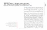 KlINISCHE lES Acrodermatitis chronica atrophicans: late manifestatie van … · Dames en Heren, De ziekte van Lyme is met name bekend door de vroege manifestaties zoals erythema migrans