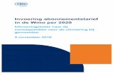 Invoering abonnementstarief in de Wmo per 2020 · ondersteuning en de beoordeling voor de verstrekking van de maatwerkvoorziening” beoogt de invoering van een abonnementstarief