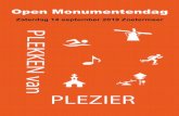 PLEZIER - Oud Soetermeer€¦ · 02 Open Monumenten op de kaart 4 03 Programma Open Monumenten en activiteiten 6 04 Inleiding Open Monumentendag 2019 12 05 Het thema: Plekken van
