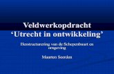 Veldwerkopdracht ‘Utrecht in ontwikkeling’ · Gedetailleerd plan Betreft omgeving Aakplein en de nieuwe bufferzone ‘Industriehaven-Zuid’. Sloop industrie en één blok woningen.