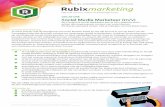 VACATURE Social Media Marketeer (m/v) - Rubix Marketing VACATURE Social Media Marketeer (m/v) Als Content