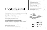 WRC WRCBS WRCKF - VETUS · 2018-07-16 · WRC WRCBS WRCKF 2 4 6 8 10 12 Bedieningshandleiding en installatieinstructies Operation manual and installation instructions Bedienungshandbuch