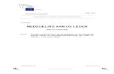 MEDEDELING AAN DE LEDEN - European Parliament · CM\852064NL.doc PE454.653v01-00 NL In verscheidenheid verenigd NL EUROPEES PARLEMENT 2009 - 2014 Commissie interne markt en consumentenbescherming