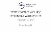 Warmtepompen voor laag temperatuur warmtenetten...2019/03/06  · Speciale warmtepompen voor warmtenetten Hoge temperatuur ènhoog rendement door: • Juiste koudemiddel voor hoog