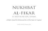 nukhbat al fikar manuscript - Sunni al fikar manuscript.pdf · PDF file nukhbat al-fikar fi mustalah ahl-athar al-Hafiz Ahmed Ibn Muhammad Ibn Ali Ibn Hajar al-‘Asqalani ) ;