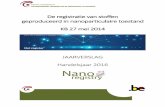 De registratie van stoffen geproduceerd in ... · Registratie van stoffen geproduceerd in nanoparticulaire toestand jaarverslag 2016 Executive summary Annual report of the Belgian