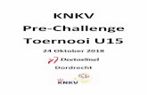 KNKV Pre-Challenge Toernooi U15 - DeetosSnel · 2. In de poules wordt volgens het halve competitiesysteem gespeeld, d.w.z. dat alle ploegen één keer tegen elkaar spelen. 3. De wedstrijdduur