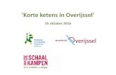 ‘Korte ketens in Overijssel’ · 15.25 uur: Quick scan korte voedselketens in Overijssel 15.50 uur: Kansen voor de zorgmarkt 16.05 uur: Korte pitches van Overijsselse initiatieven