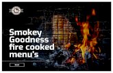 Smokey Goodness menu’s › downloads › SmokeyGoodness... · variëren krijgen vis, vlees en groenten de karakteristieke smaak. De mogelijkheden van barbecueën zijn eindeloos,