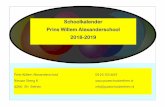 Schoolkalender Prins Willem Alexanderschool 2018-2019… · ma di wo do vr za zo 1 2 3 4 5 6 13.00 uur gastles bo-venbouw Henk Poelakker WOII 7 8 9 10 11 12 Bovenbouw bijwo-nen ceremonie