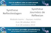 Synthese Synthèse Reflectiedagen Journées de Réflexionpsy107.be/SiteFiles/2A2B Synthese reflectiedagen 23okt2014(BS).pdf · Synthese Reflectiedagen Mobiele teams – Equipes mobiles
