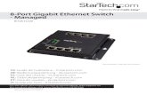 8-Port Gigabit Ethernet Switch - Managed · Subnet mask: 255.255.255.0 Default gateway: 192.168.0.254 • To reset to the default factory settings, press and hold the Reset button