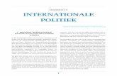 Hoofdstuk 14 INTERNATIONALE POLITIEKGoedele De Keersmaeker, Peter Debaere & Thijs Van de Graaf H 14 3 tionale politiek. Wel heeft internationale migratie een aantal politieke aspecten.