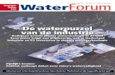 De waterpuzzel van de industrie - Waterforum€¦ · 28/08/2012  · ‘nederland zet zijn koppositie op het spel’ de Twentse hoogleraar Arjen hoekstra onderzocht de waterconsumptie