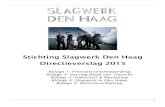 Stichting Slagwerk Den Haag Directieverslag 2015 › sites › ... · 2016-06-08 · Het publiek kon Slagwerk Den Haag (hierna SDH) in 2015 wederom op buitengewoon diverse podia in