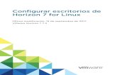 Configurar escritorios de Horizon 7 for Linux - VMware ... · Configurar la integración de Active Directory para escritorios Linux 27 Integrar Linux con Active Directory 27 Configurar