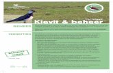 Factsheet Kievit & beheer - Boerenlandvogels Nederland · 2020-04-09 · • ‘Kievitplots’ zijn niet-ingezaaide delen van een perceel, licht voorbewerkt om vegetatiegroei te beperken.