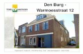 Aanbieding Warmoesstraat 12 - Microsoft · 2016-01-26 · Kogerstraat 57, Postbus 87, 1790 AB Den Burg—Texel : (0222-313025 Den Burg - Warmoesstraat 12